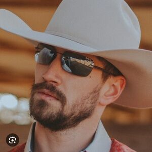 NWOT - Authentic - BEX - FYNNLAND XL - Black/Brown/Silver - Polarized Sunglasses